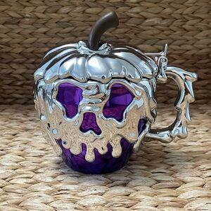 Disney Parks Snow White Evil Apple 100th Anniversary Purple Silver Halloween Cup
